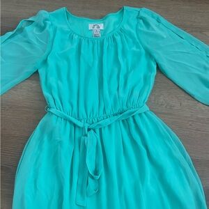 Sweet Storm Aqua Dress